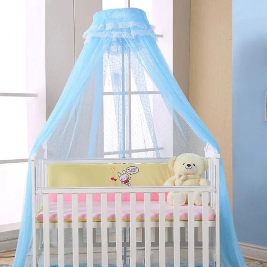 moustiquaire lit bebe bleue