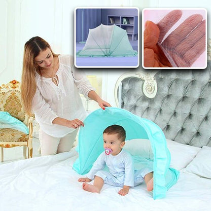 Moustiquaire lit bébé  enlever a moitier