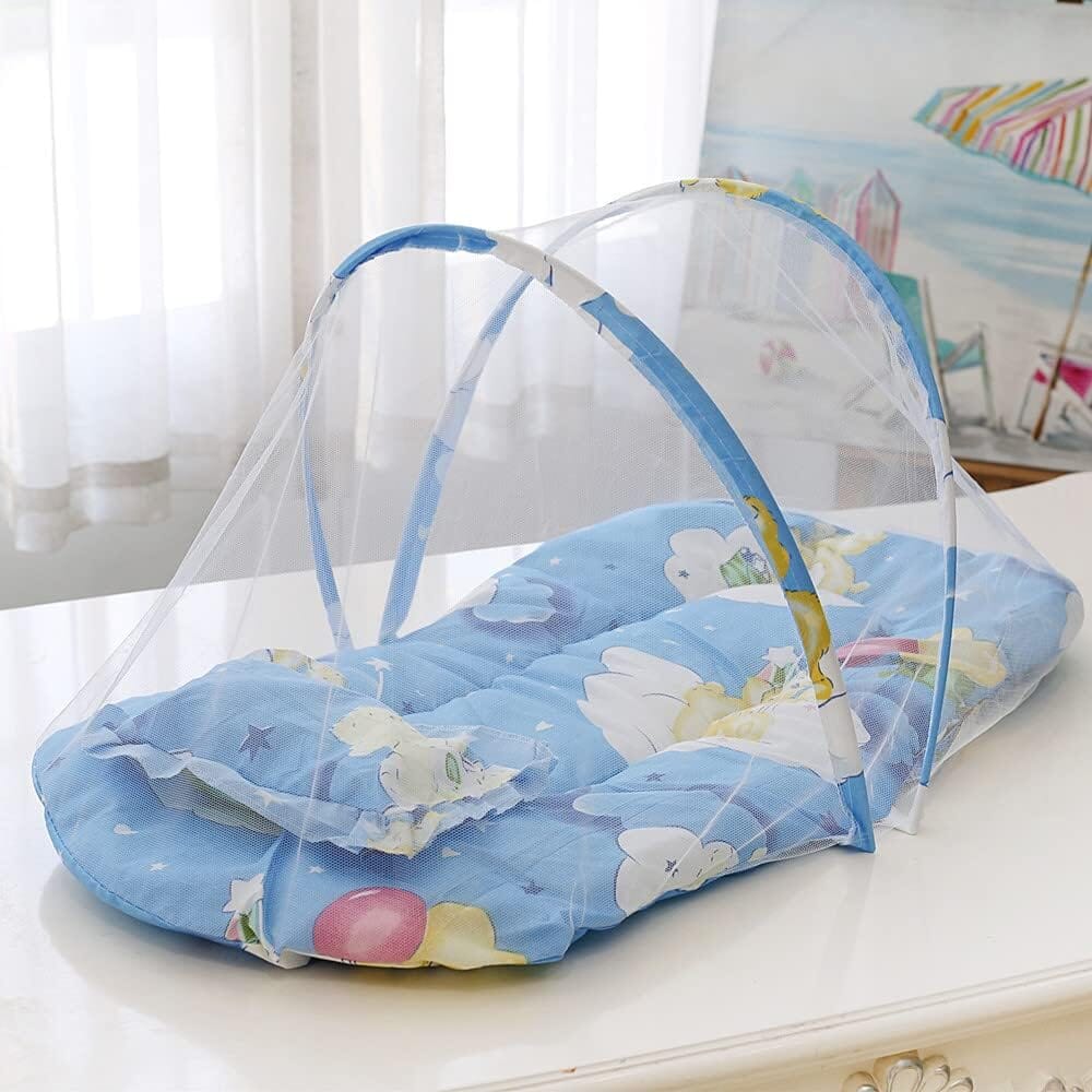 Moustiquaire Lit Bébé - SleepNest™ - Bleu - Bebe Fripouille