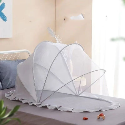 moustiquaire pour bebe pliante grise