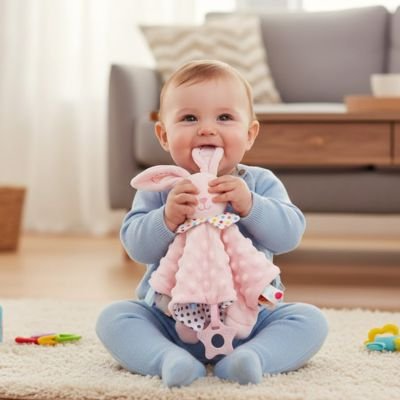 Oreille oudou bébé dans bouche bébé