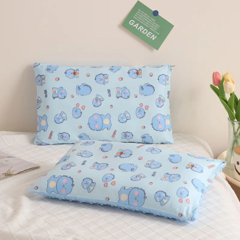 oreiller bebe bleu ours