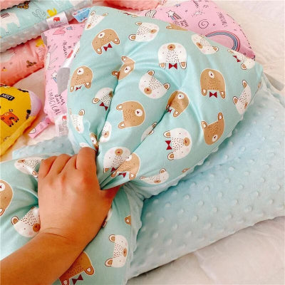 oreiller enfant vert