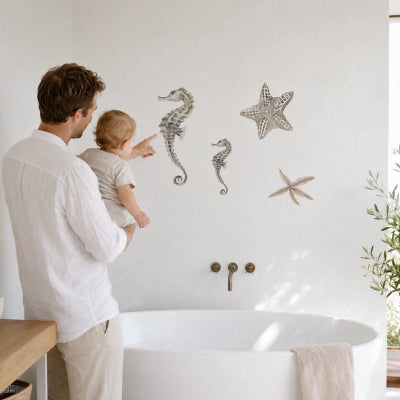 Papa montre stickers muraux