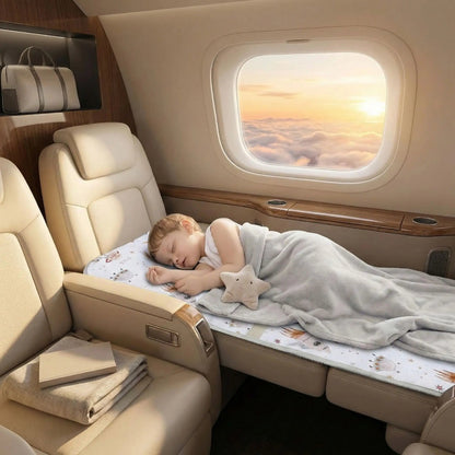 petite fille dort sur lit de voyage pour bebe