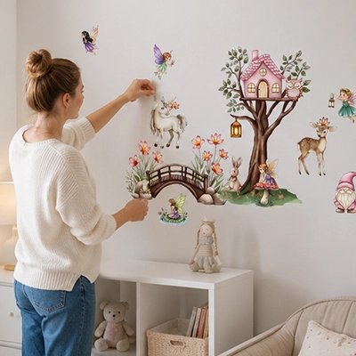 Sticker muraux dans la chambre de bébé