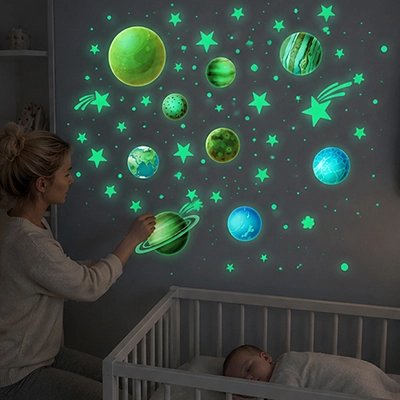 Stickers decoratif muraux aux étoiles et ballon