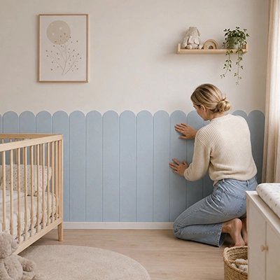 Stickers muraux chambre bleu clair