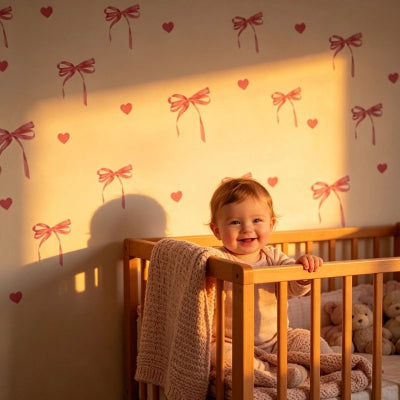 Stickers muraux sur le mur de chambre bébé