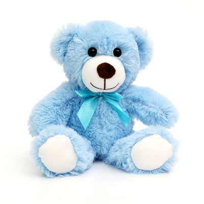 teddy ours en peluche bleu