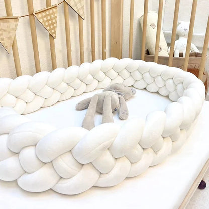 tresse de lit pour bebe blanche