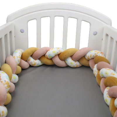 Tresse de lit pour bébé jaune foncé