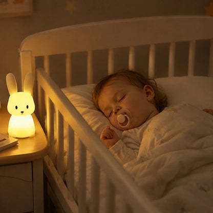 Veilleuse lapin à côté