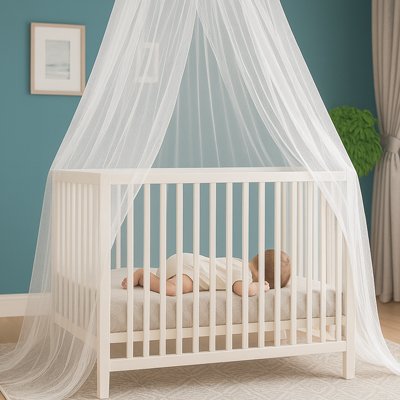 Voile berceau blanche